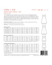 Load image into Gallery viewer, Marais Knit Dress & Top - Sewing Pattern - Liesl & Co - Sizes XS-XXL - Diff 2/4