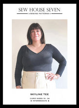 Load image into Gallery viewer, Skyline Tee Curvy Fit - Sewing Pattern - Sew House Seven - Sizes 16-34