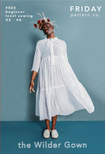Load image into Gallery viewer, Wilder Gown - XS to 7X - Beginner Level - Woven Fabric - Friday Pattern Company