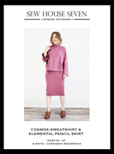 Load image into Gallery viewer, Cosmos Sweatshirt & Elemental Pencil Skirt - SHS - 00-22 - Confident Beginner