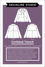 Load image into Gallery viewer, Cortland Trench - Sewing Pattern - Grainline Studio - Sizes 0-18 - Intermediate