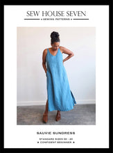 Load image into Gallery viewer, Sauvie Sundress Standard Fit - Sew House Seven - 00-20 - Confident Beginner - Woven Fabrics
