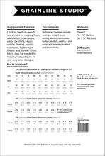 Load image into Gallery viewer, Archer Button Up Sewing Pattern by Grainline Studio - Sizes 14-32