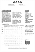 Load image into Gallery viewer, Tamarack Jacket - Intermediate Sewing Pattern - Grainline Studio - Sizes 14-30