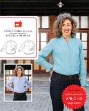 Load image into Gallery viewer, Fitzroy Blouse - Sewing Pattern - Liesl & Co - Sizes 0-20 - Diff 2/4