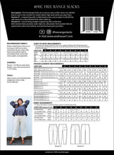 Load image into Gallery viewer, Free Range Slacks Curvy - Sew House Seven - 18-34 - Confident Beginner - Cotton/Linen Blends Fabrics