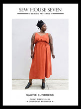 Load image into Gallery viewer, Sauvie Sundress Curvy Fit - Sew House Seven - 16-34 - Confident Beginner - Woven Fabrics