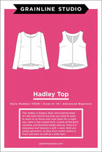 Load image into Gallery viewer, Hadley Top - Sewing Pattern - Grainline Studio - Sizes 0-18 - Advanced Beginner