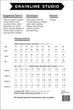 Load image into Gallery viewer, Uniform Tunic - Sewing Pattern - Grainline Studio - Sizes 14-30 - Beginner