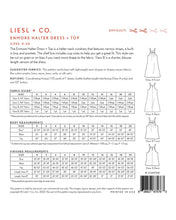 Load image into Gallery viewer, Enmore Halter Dress and Top Sewing Pattern - Liesl & Co - Sizes 0-20 - Diff 2/4