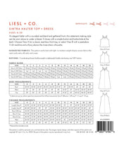 Load image into Gallery viewer, Sintra Halter Top & Dress - Pattern by Liesl & Co - Sizes 0-20 - Diff 2/4