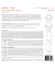 Load image into Gallery viewer, Gelato Blouse & Dress - Sewing Pattern - Liesl & Co - Sizes 0-20 - Diff 2/4