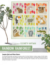 Load image into Gallery viewer, Rainbow Rainforest - Sampler Quilt and Pillow Pattern by Elizabeth Hartman
