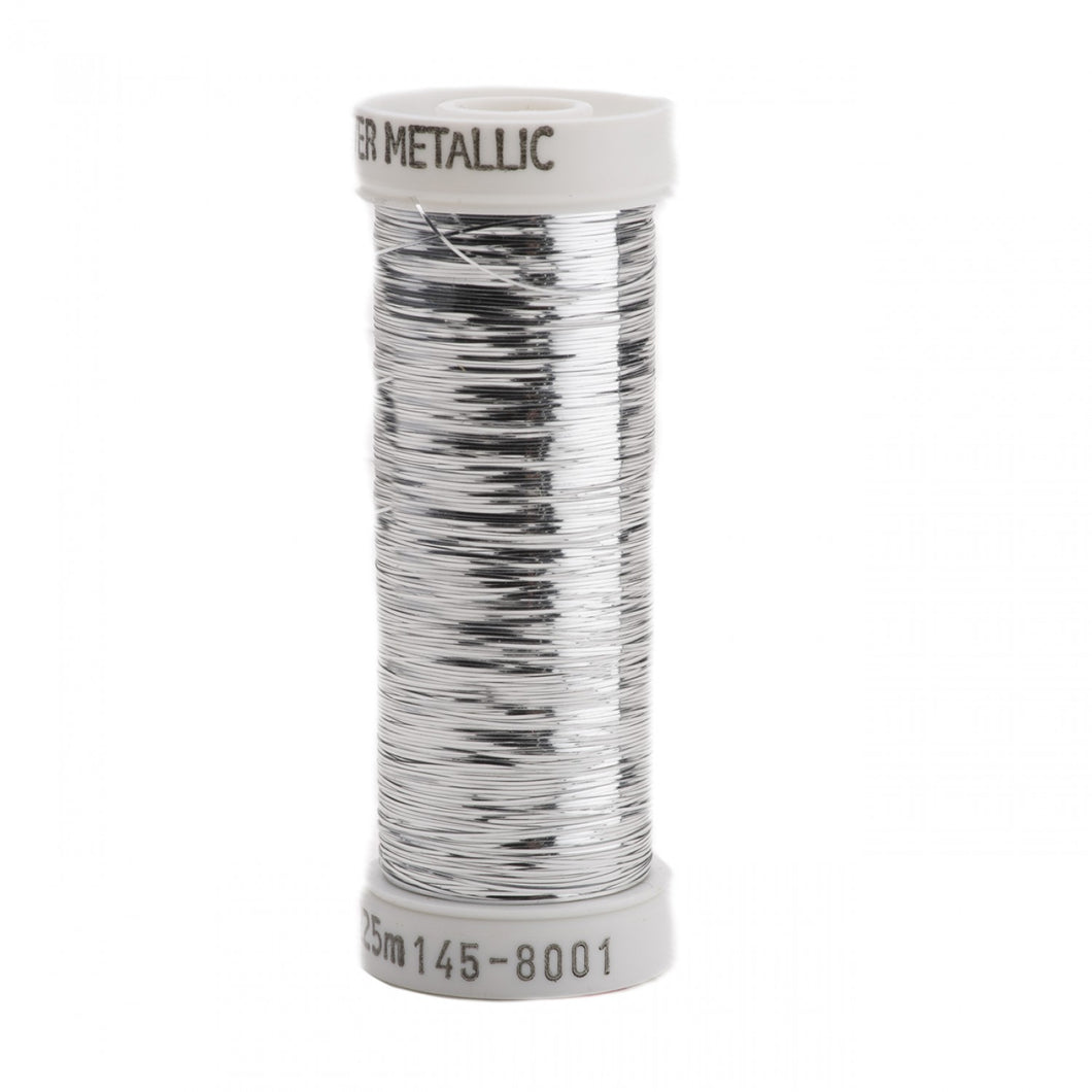 145-8001 - Sulky - Sliver Metallic Nylon/Polyester Thread 40wt 215d 250yds