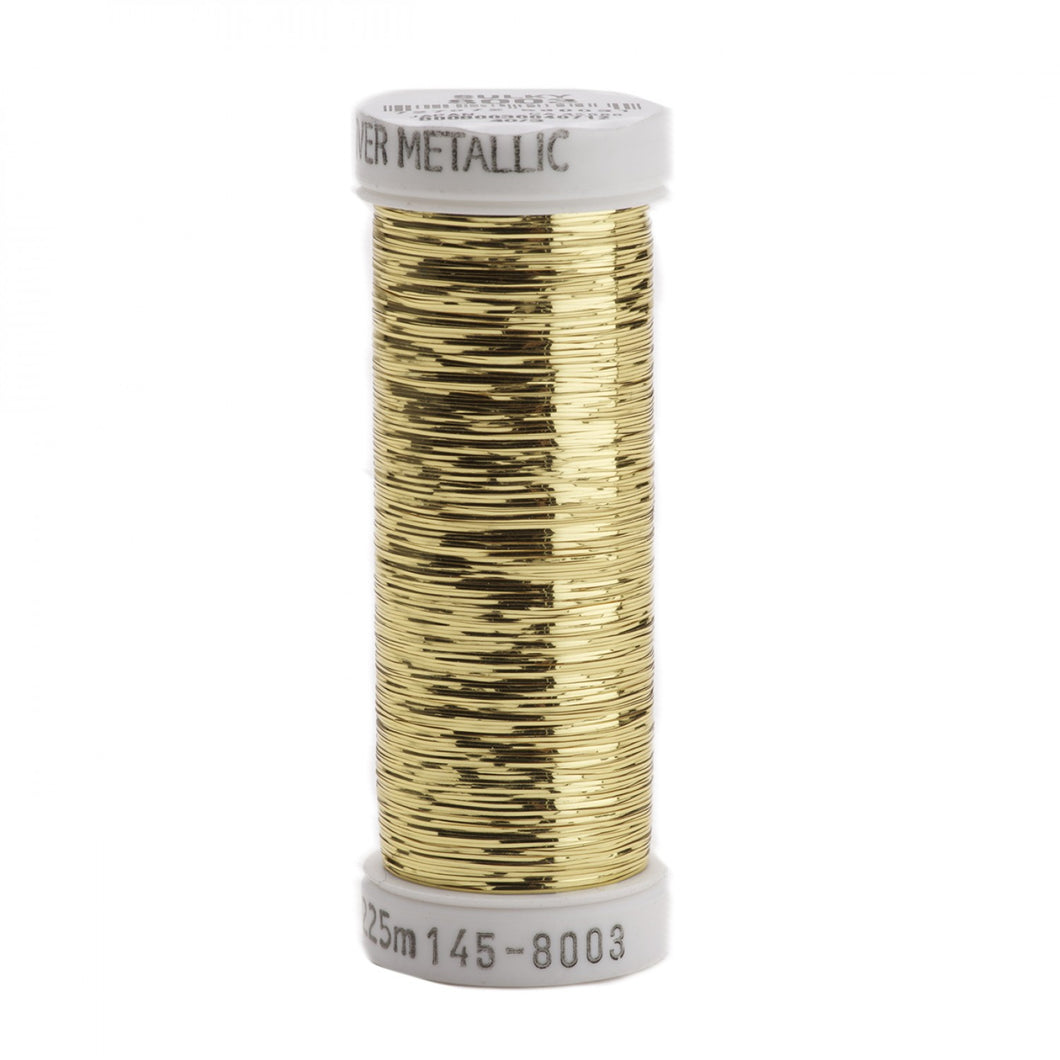 145-8003 - Sulky - Sliver Metallic Nylon/Polyester Thread 40wt 215d 250yds Light Gold