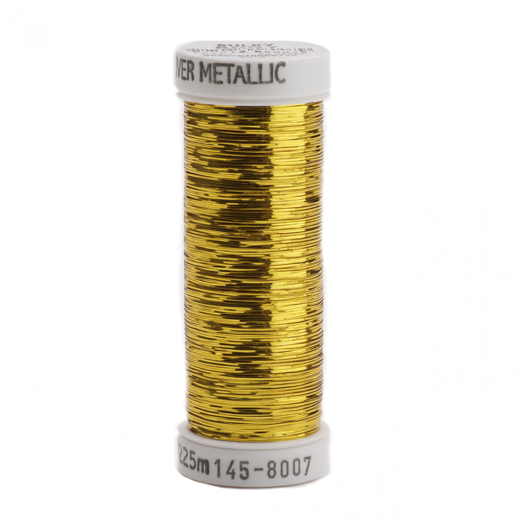 145-8007 - Sulky - Sliver Metallic Nylon/Polyester Thread 40wt 215d 250yds Gold