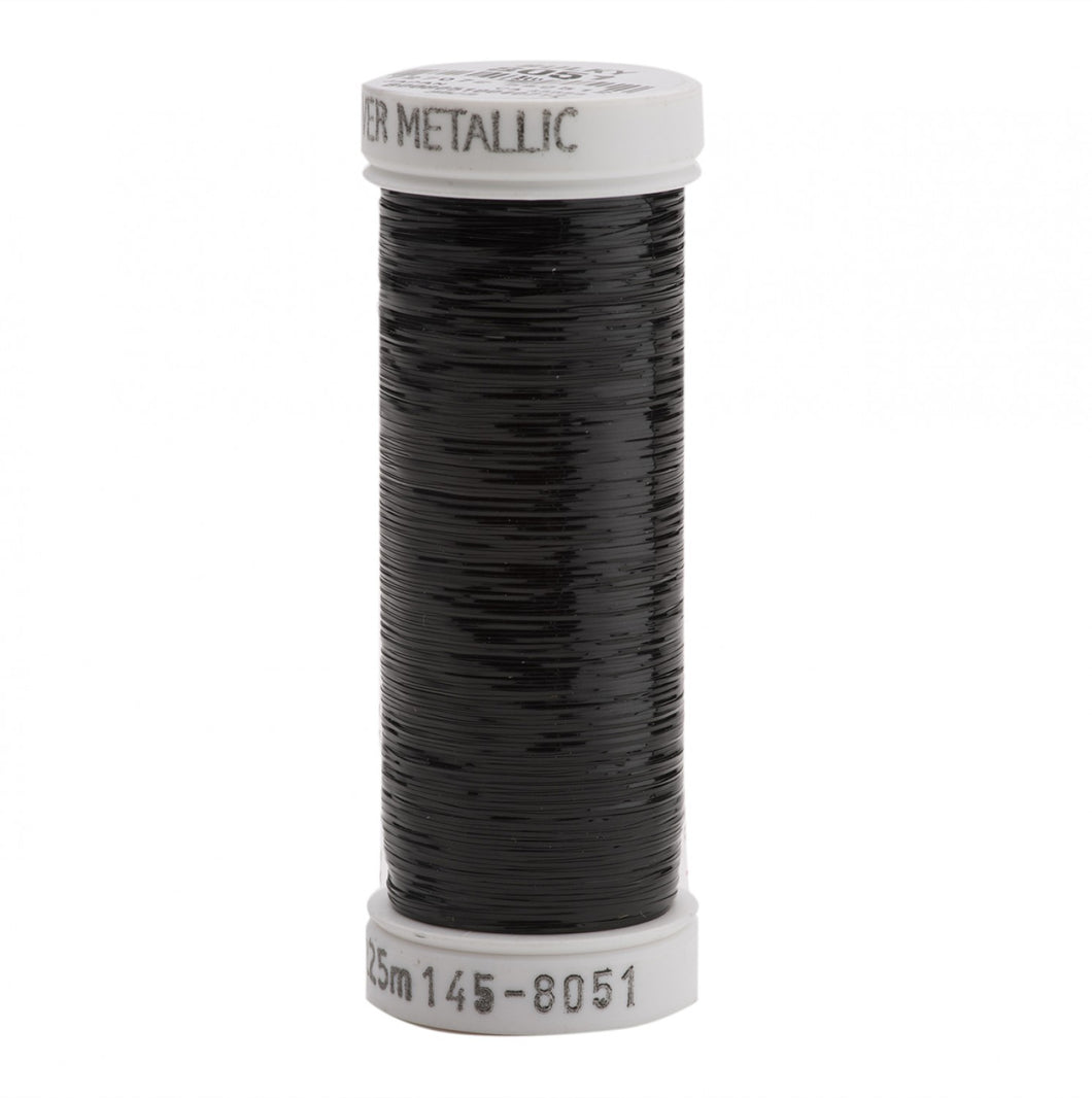 145-8051 - Sulky - Sliver Metallic Nylon/Polyester Thread 40wt 215d 250yds Black