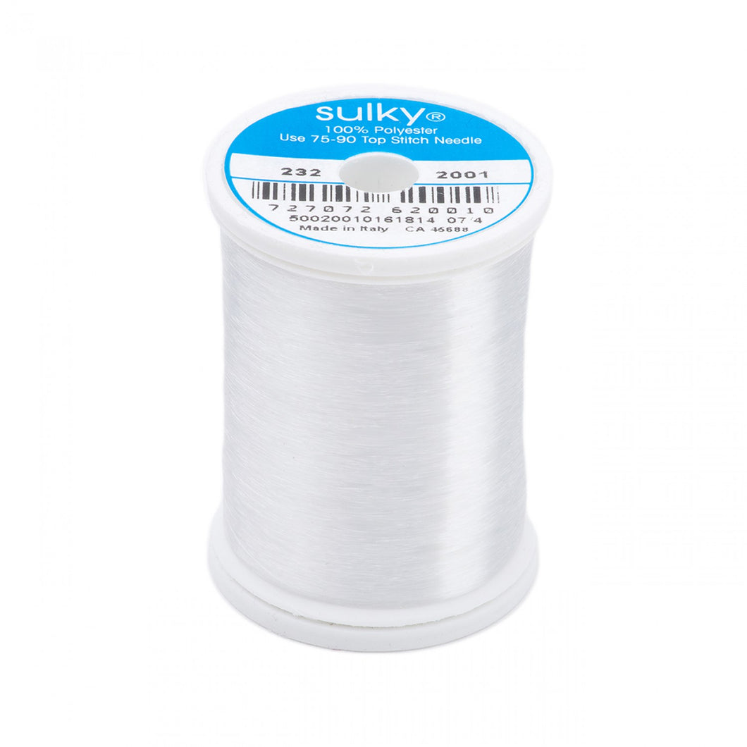 232-2001 - Sulky - Invisible Polyester Thread .004mm 2200yds Clear