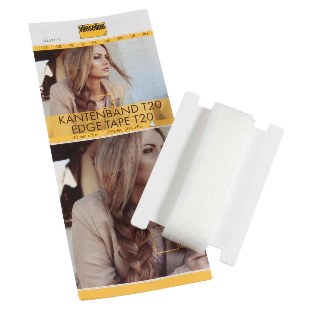 T20 - Vlieseline - Edge Tape - White - 20mm x 5m