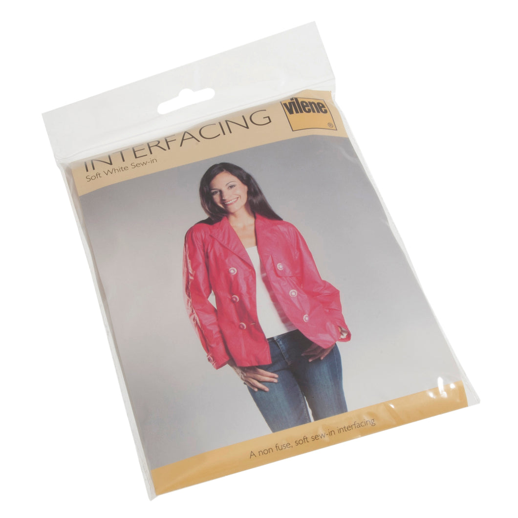 962 - Vlieseline -  Interlining Medium - Sew-in - White - 90cm x 50cm