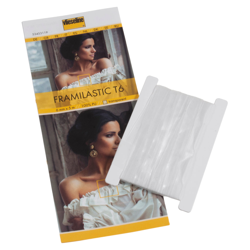 T6 - Vlieseline - Framilastic Tape - Transparent - 6mm x 5m