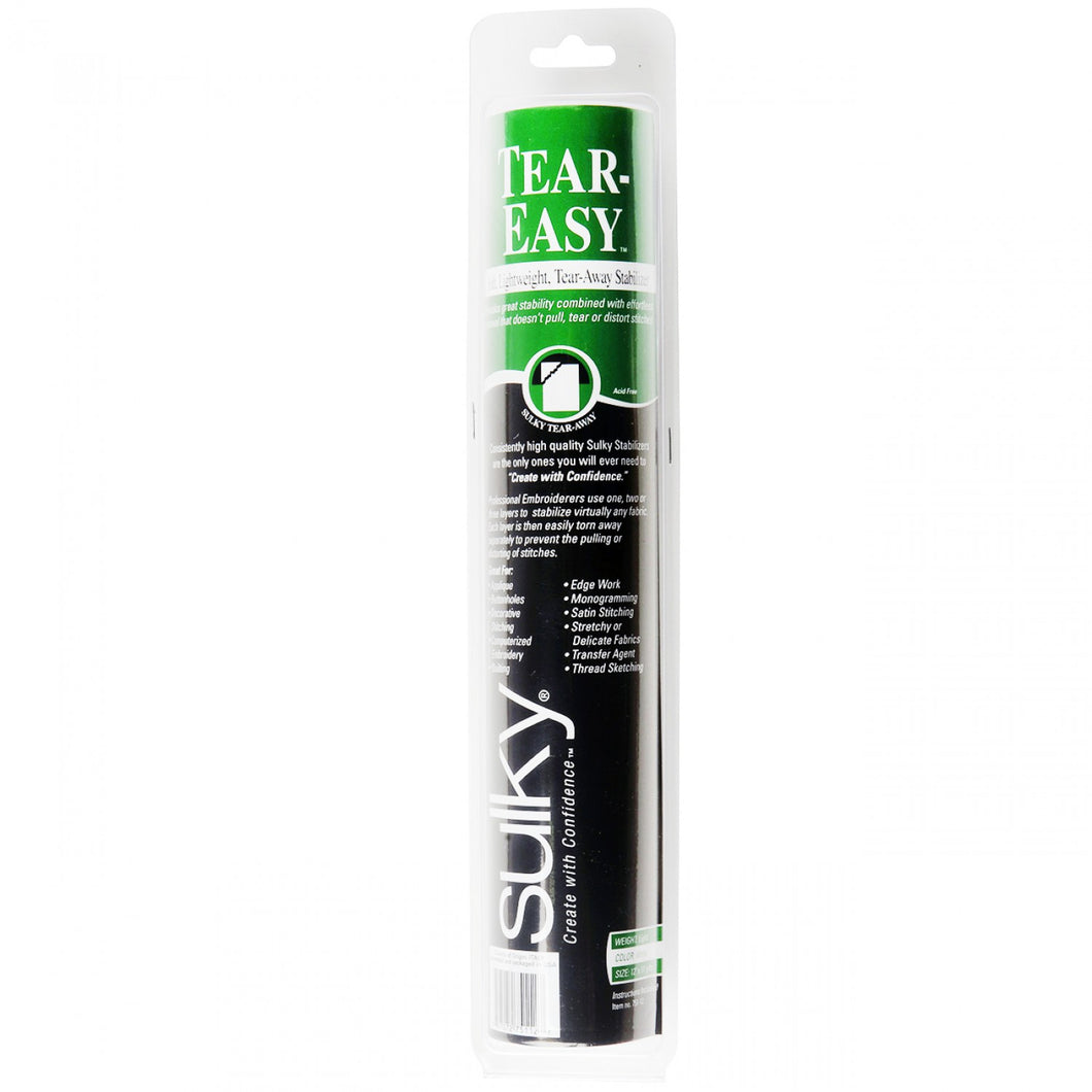 751-12 - Tear Easy Tear-Away Stablizer White 12in x 12yds