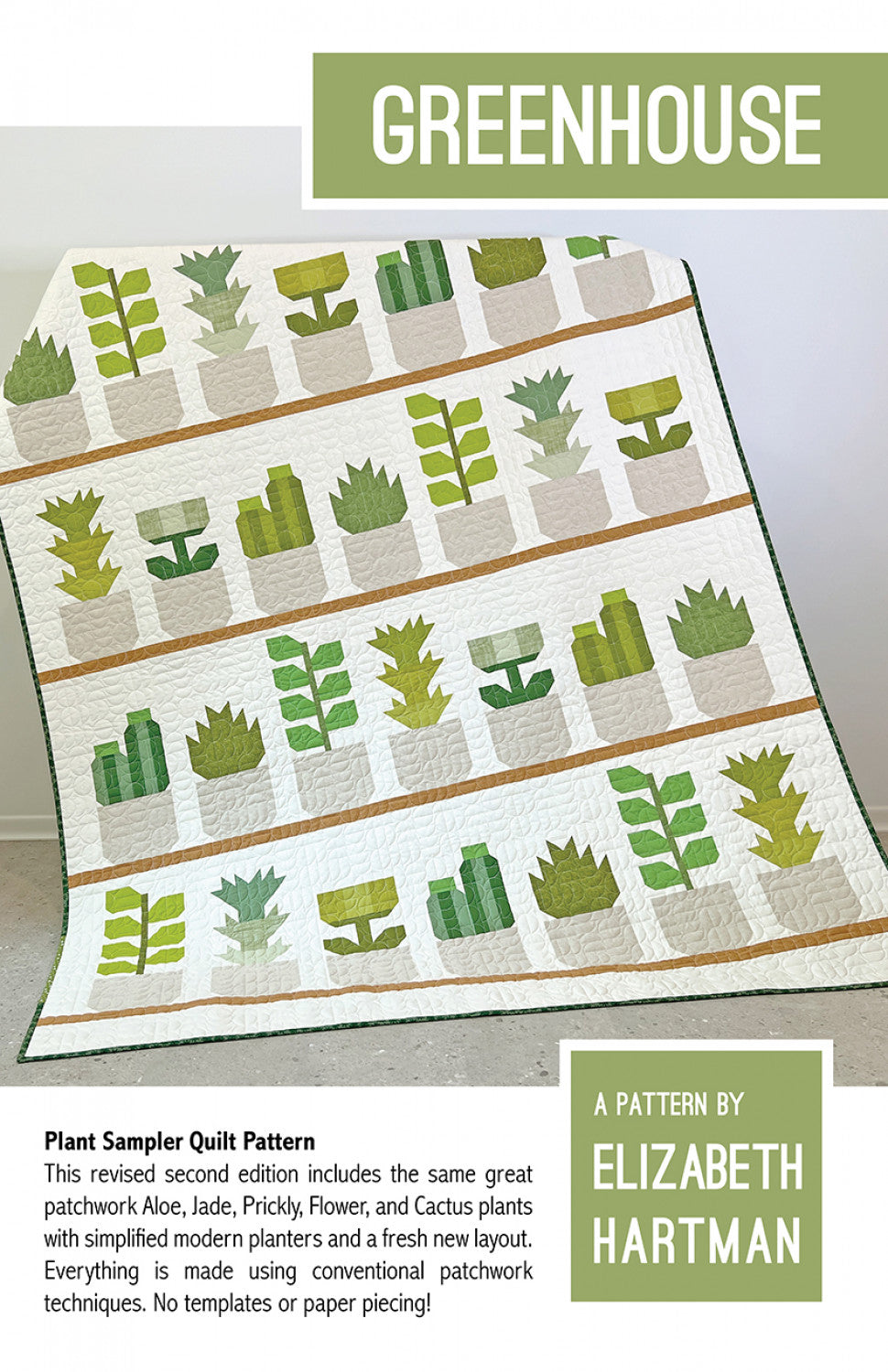 Greenhouse - Plant Sampler Quilt Pattern by Elizabeth Hartman