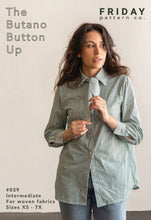 Load image into Gallery viewer, Butano Button Up - Sewing Pattern by Friday Pattern Company  - Sizes XS-7X
