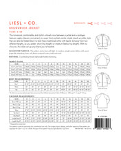 Load image into Gallery viewer, Brunswick Jacket - Sewing Pattern - Liesl &amp; Co - Sizes 0-20 - Diff 1/4
