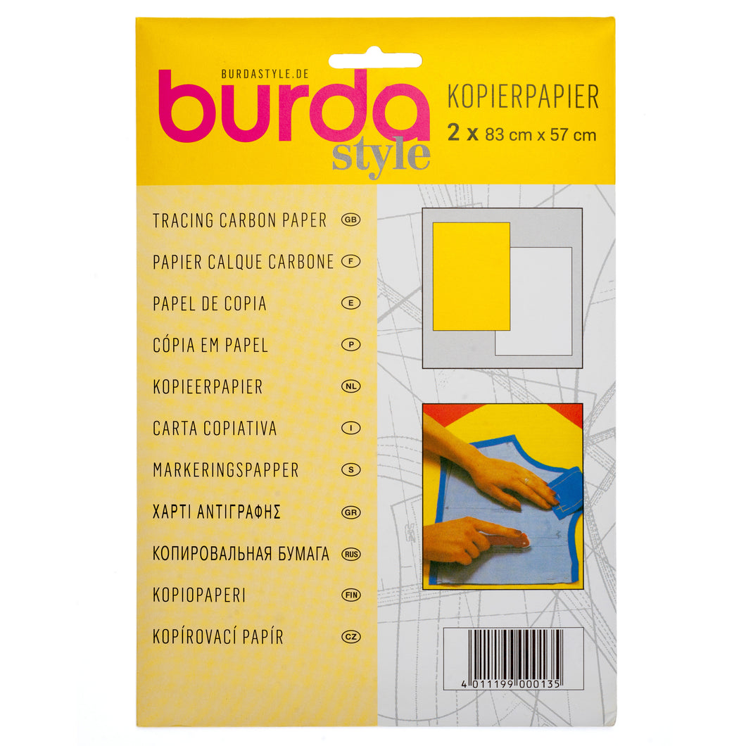 Burda - Carbon Paper: 81 x 55cm - 2 pieces