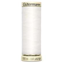 Load image into Gallery viewer, 800 - Gutermann - Sew-All Thread - 100m - White
