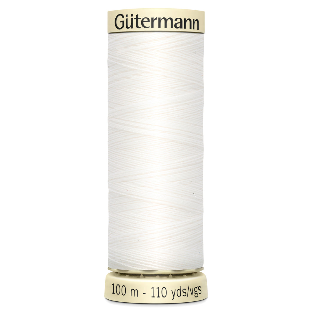 800 - Gutermann - Sew-All Thread - 100m - White