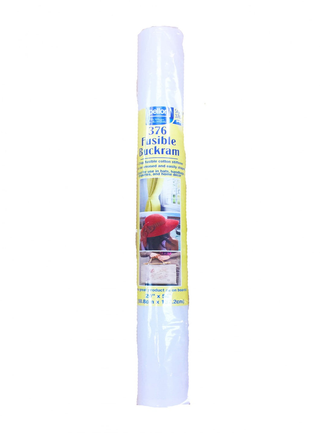 376 Fusible Buckram 20in x 54in White