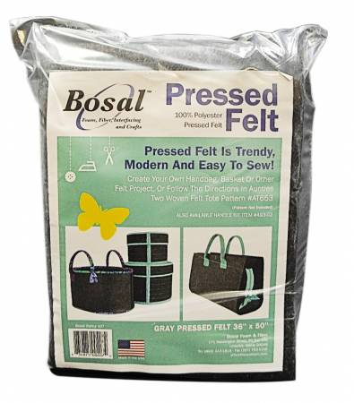 407B-36 Pressed Grey Felt 36in x 50in