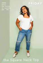 Load image into Gallery viewer, Square Neck Top - XS to 7X - Easy - Knits or Woven Fabrics - FPC
