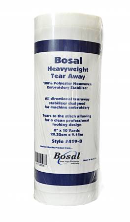 419B-8 Tear-away Heavy Weight Stabilizer 8in x 10yds - Bosal