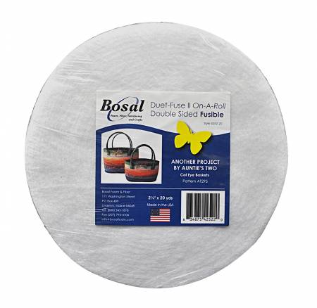4252B-20 Duet Fuse Ii Double Sided Fusible Batting 2-1/4in x 20yds - Bosal