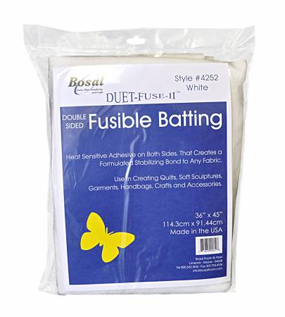 4252 Duet Fuse Ii Double Sided Fusible Batting 36in x 45in - Bosal