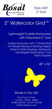 427B-WHT Quilters Grid 2in Fusible Interfacing 48in x 1yd - Bosal