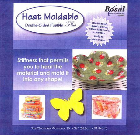 491B Bosal Heat Moldable Double Sided Fusible Plus Stabilizer 20in x 36in - Bosal