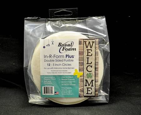 493B-12 In-r-form Plus Double Sided Fusible Foam Stabilizer Welcome Home Banner 12ct - Bosal