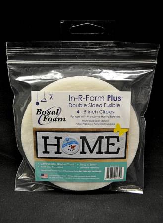 493B-4 In-r-form Plus Double Sided Fusible Foam Stabilizer Welcome Home Banner 4ct - Bosal