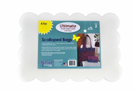 493B-BAG In R Form Double Sided Fusible Scalloped Bags Precuts - Bosal