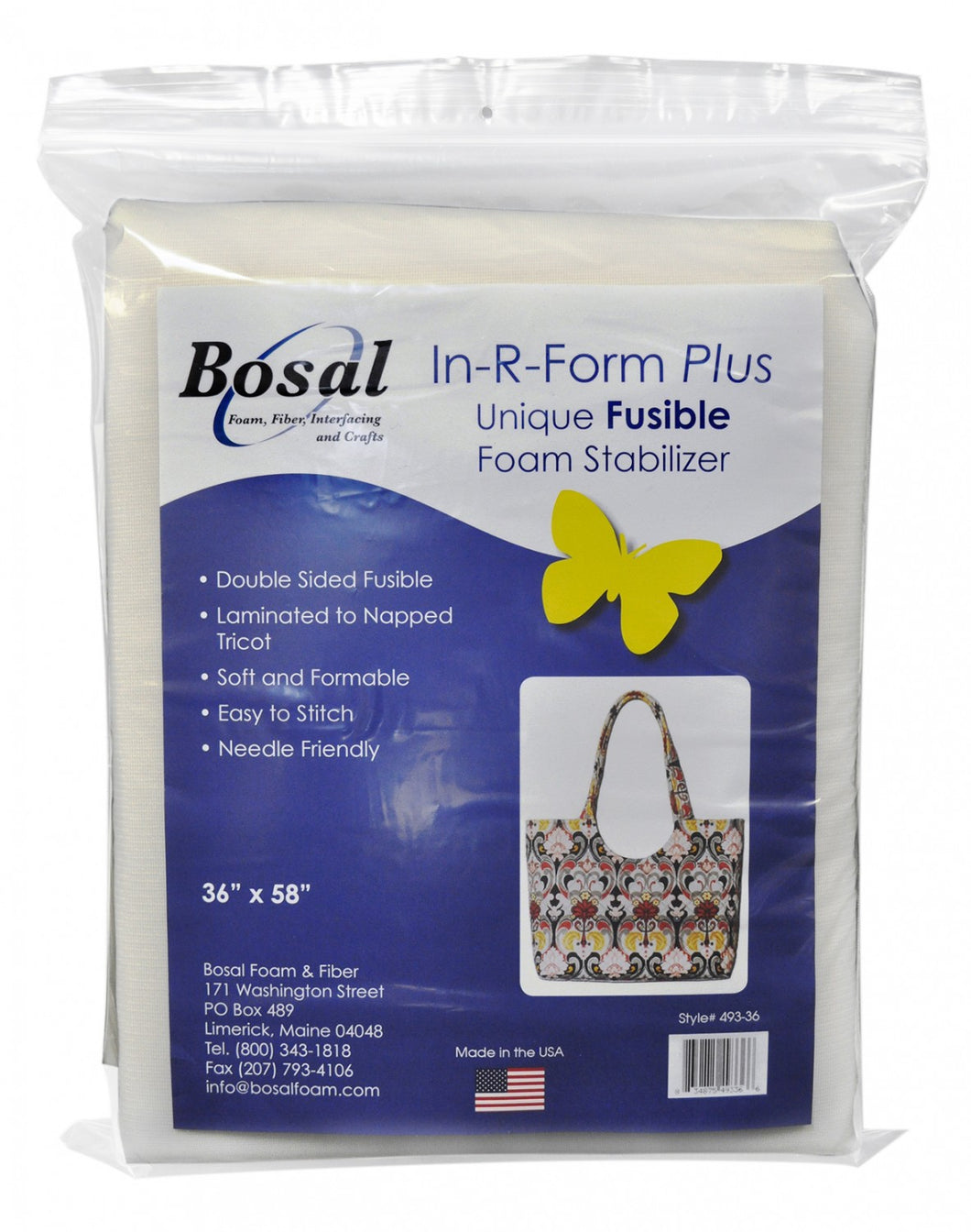 493-36 In-R-Form Plus Double Sided Fusible Foam Stabilizer 36in x 58in