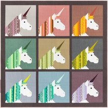 Load image into Gallery viewer, Lisa The Unicorn  - Quilt &amp; Pillow Pattern by Elizabeth Hartman
