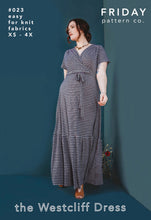Load image into Gallery viewer, Westcliff Dress - XS to 4X - Easy  - Knit Fabrics - Friday Pattern Company
