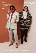Load image into Gallery viewer, Heather Blazer - XS to 7X - Intermediate  - Woven Fabrics - Friday Pattern Company
