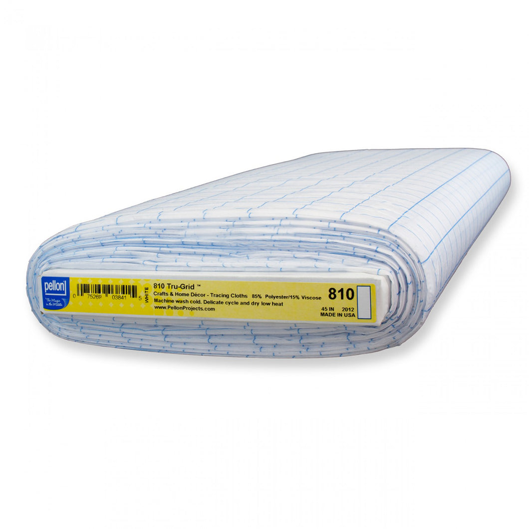 Remnant 810 - Tru Grid 1in Grided Pellonl - White - 110cm x 100cm
