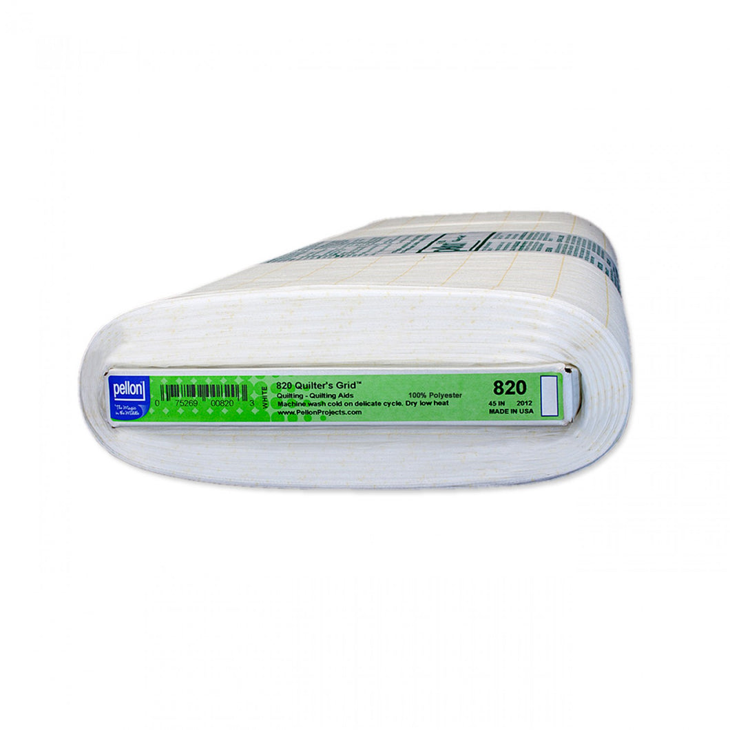 820 - Quilters Grid 1in Grided - White - Pellon