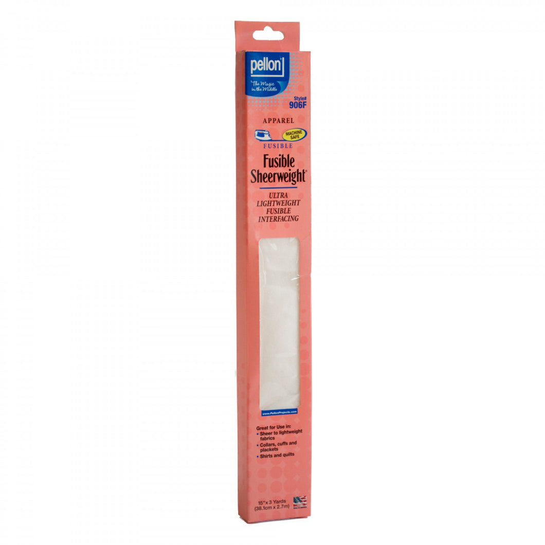 906F Fusible Sheer Weight Interfacing 15inX3yd